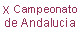 Cadete Masculino X Campeonato de Andaluca